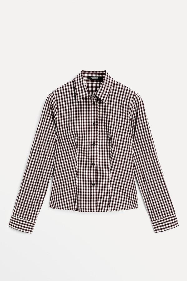 Flowing Gingham Check Shirt from Massimo Dutti