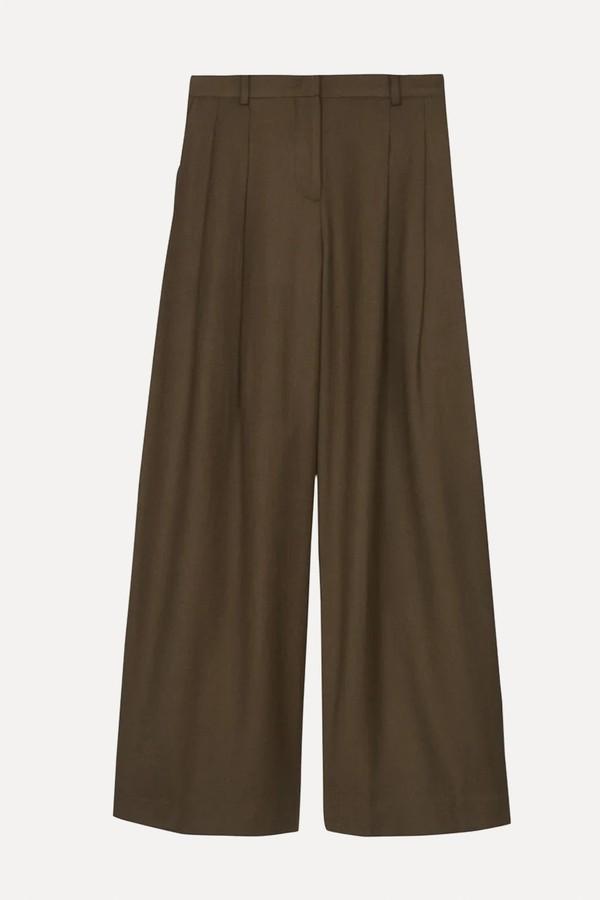 Halser Pintuck Trousers from The Frankie Shop