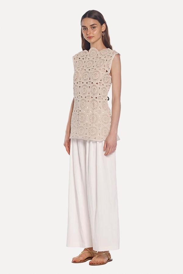 Metallic Crochet Tunic from Bambah