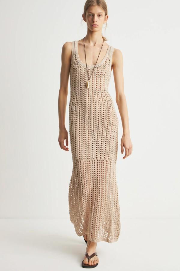 Crocheted-Look Cotton Dress from Limé