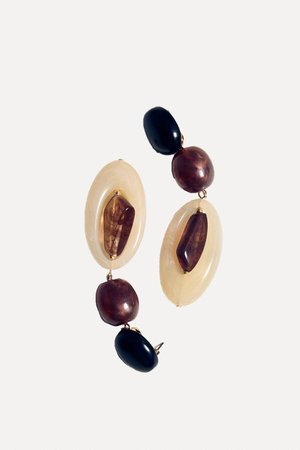 Long Beaded Earrings from Mango