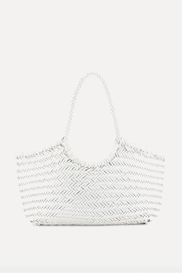 Nantucket Woven Leather Tote Bag from Dragon Diffusion