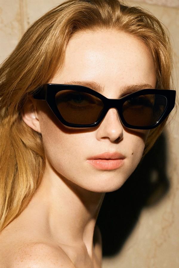Angular Cat-Eye Sunglasses