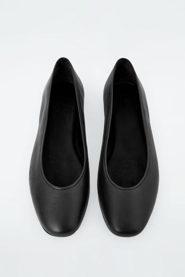 Leather Ballerina Flats
