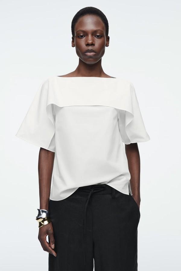 Draped Cotton Top