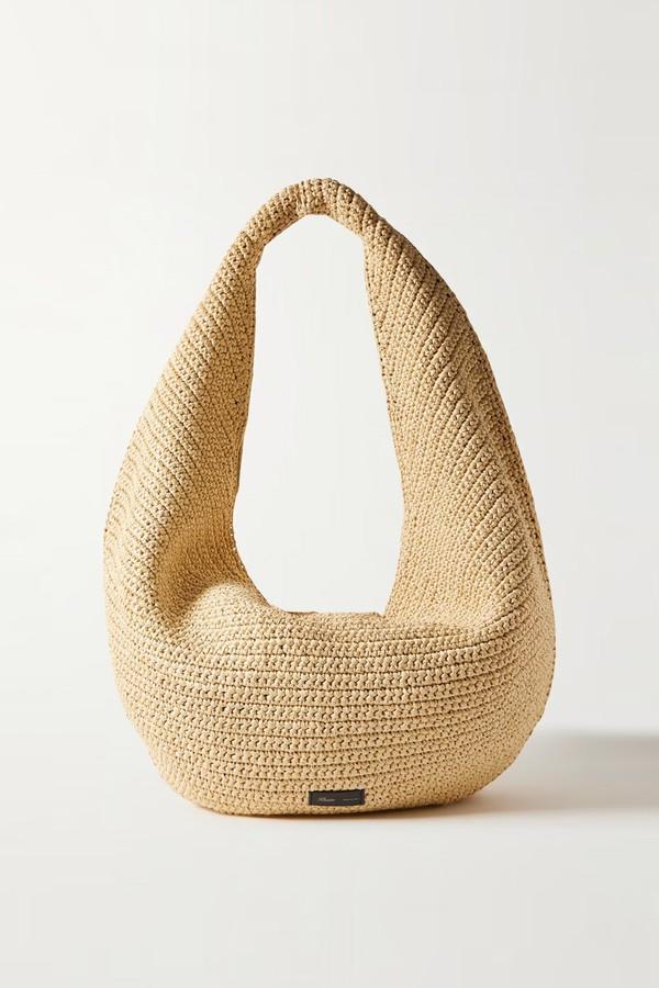 Olivia Large Raffia Shoulder Bag from Khaite