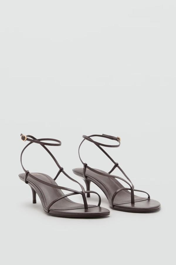 Heeled Sandals With Thin Strap from Mango