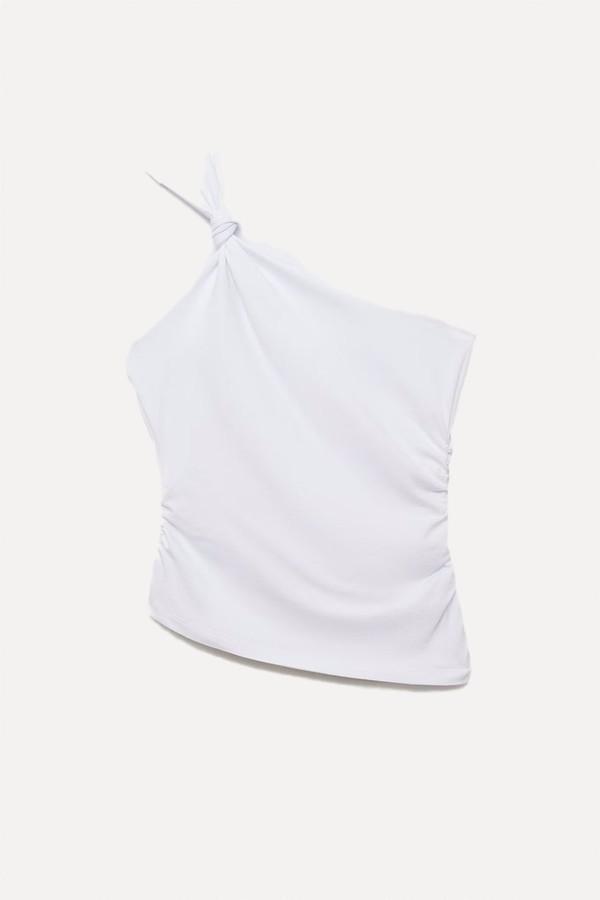 Asymmetrical Top With Knot Detail