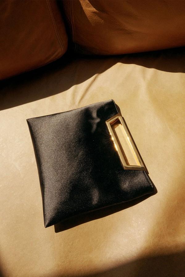 Handbag With Metal Handle