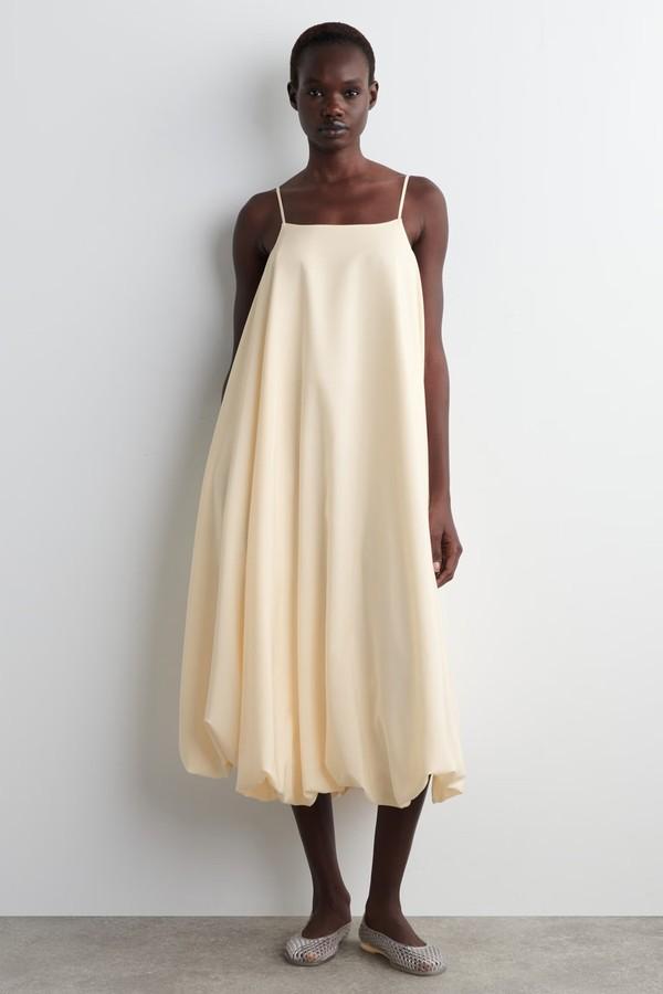 Bubble-Hem Mini Dress