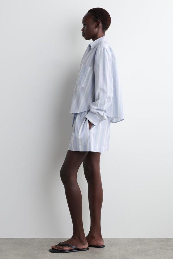 Striped Seersucker Shorts