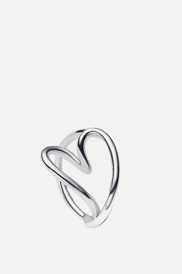Organically Shaped Heart Ring