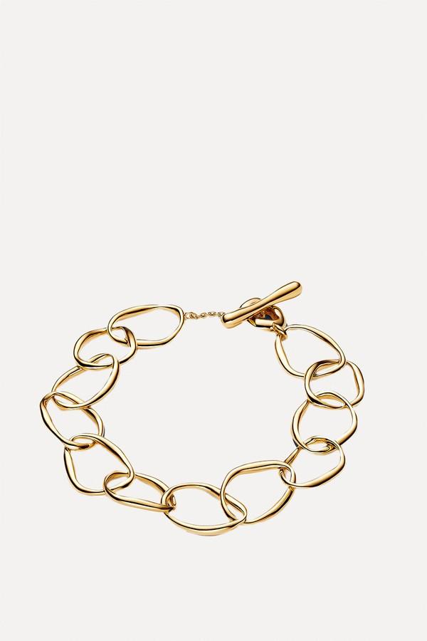 Organically Shaped Link Bracelet
