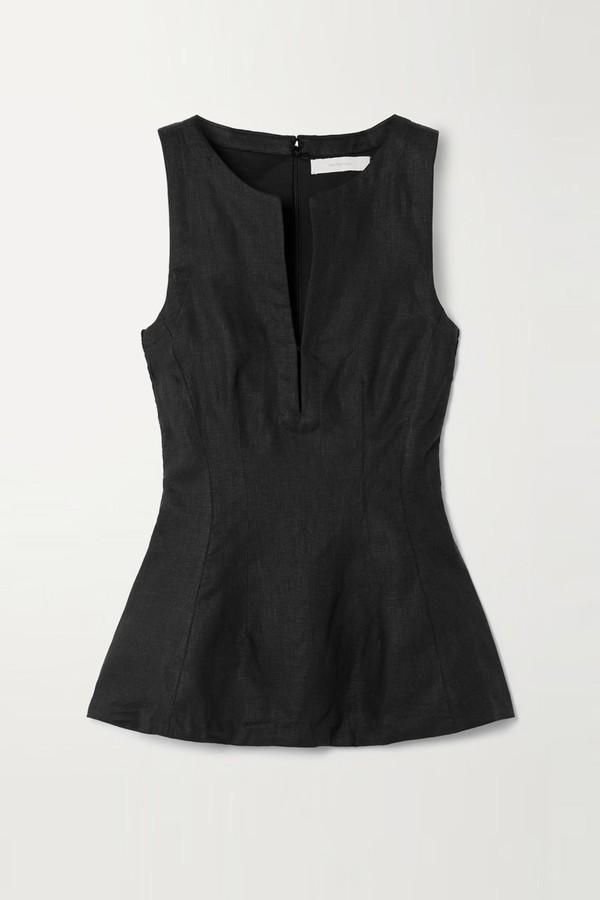 Melia Linen Peplum Top from Faithfull