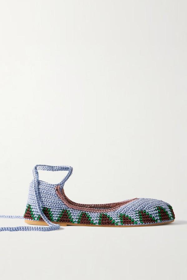 Crocheted Ballet Flats from Kashura