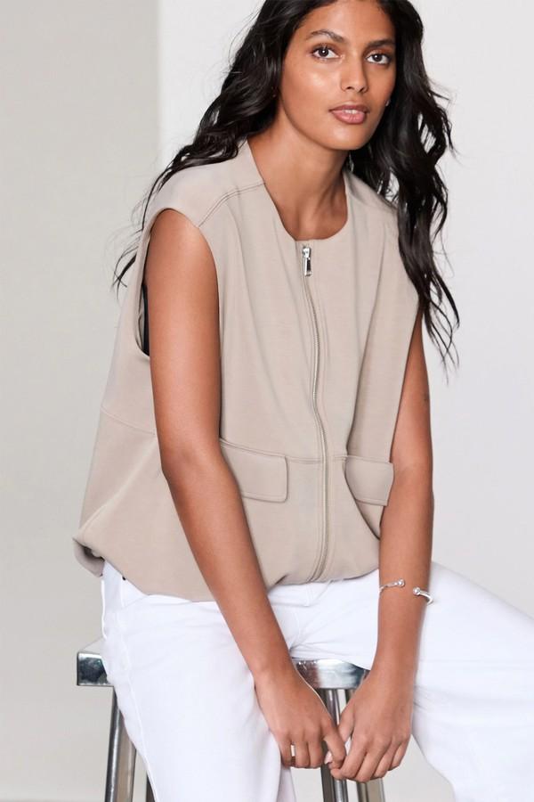 Puffball Bubble Hem Gilet from Next