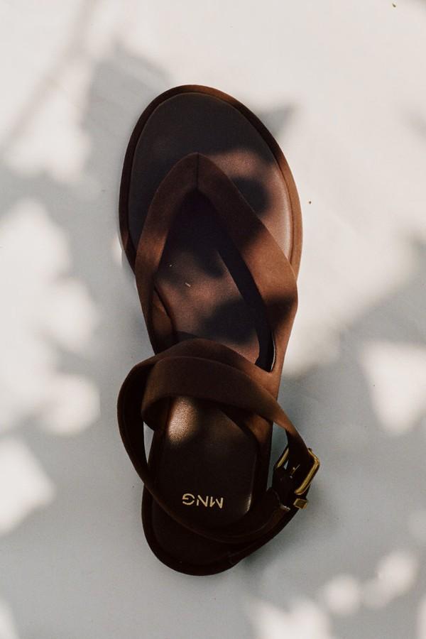 Suede Straps Sandals from Mango