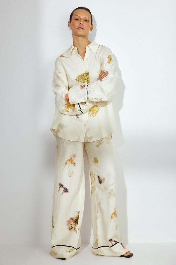 Viscose Wide Mid Waist Trousers from NA-KD