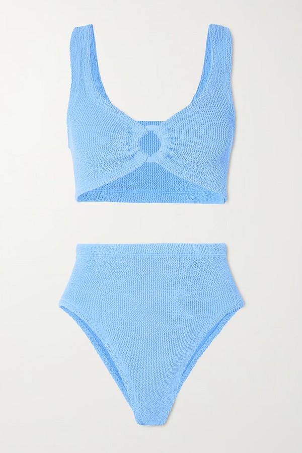 Nadine Seersucker Bikini from Hunza G