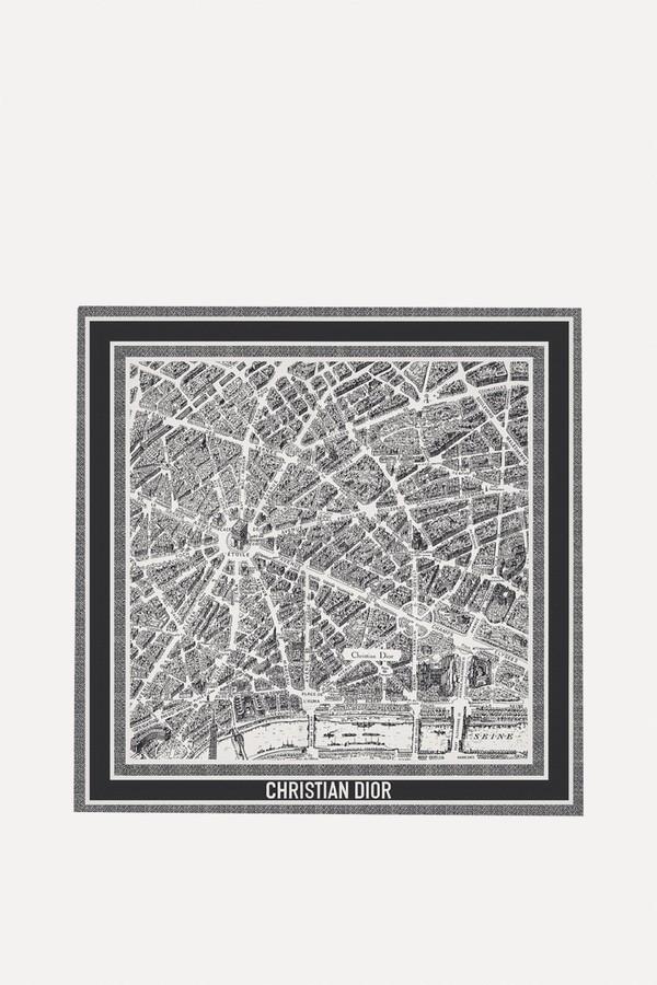 Plan De Paris 90 Square Scarf from Dior