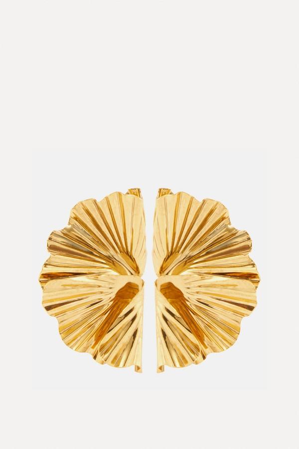 Darya 18kt Gold-Plated Earrings from Jennifer Behr
