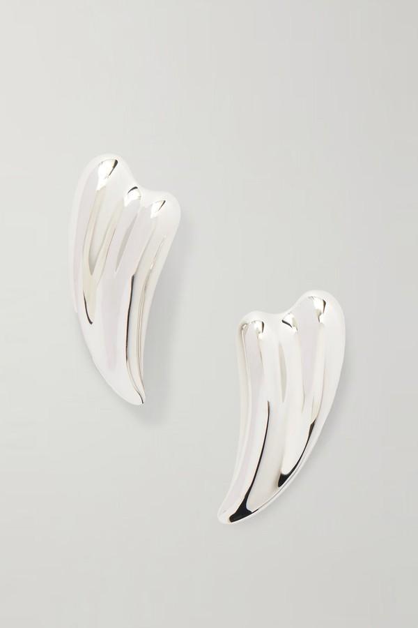 Liza Silver-Tone Clip Earrings from Tom Ford
