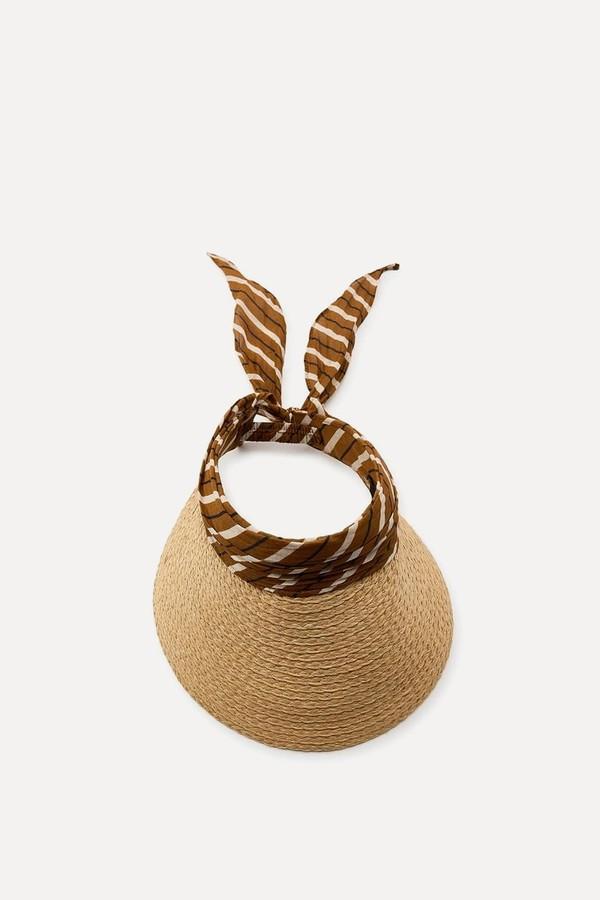 Animal Print Scarf Visor