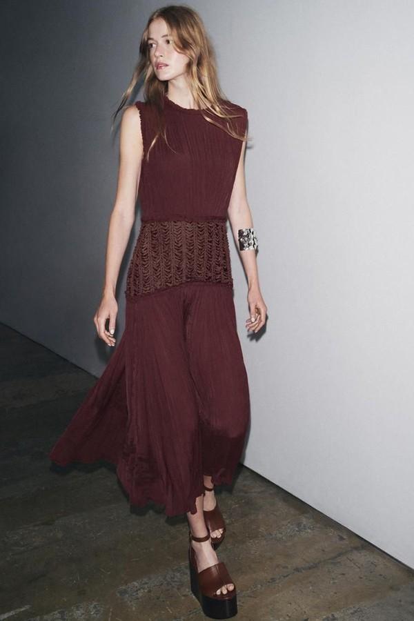 Embroidered Waist Dress