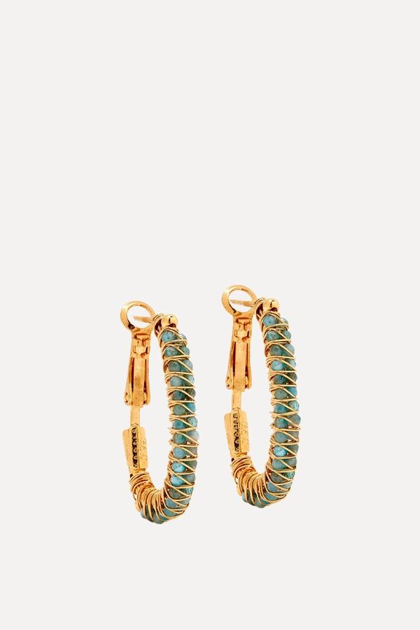 Lyre Hoop Earrings from Gas Bijoux