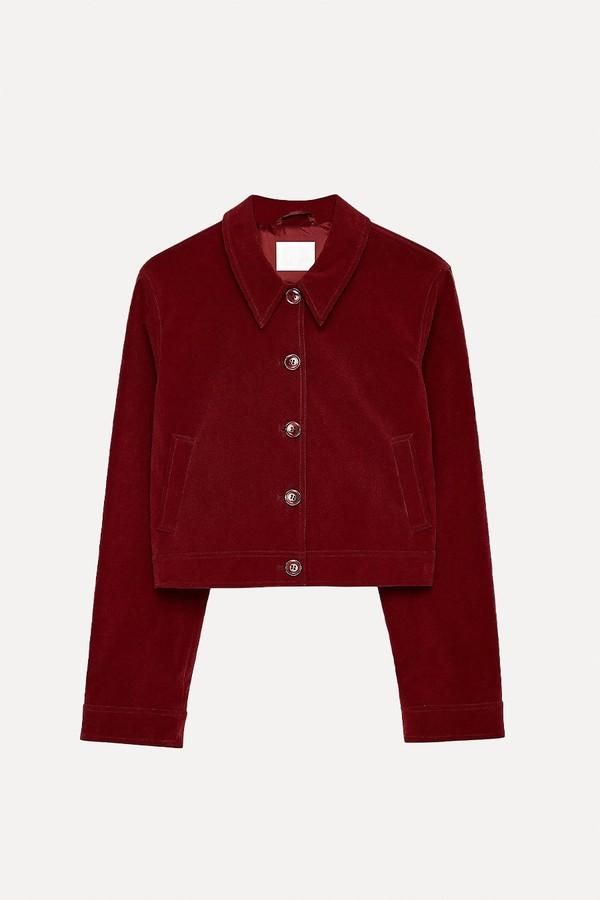 Faux Suede Boxy Jacket from Emmanuelle Koffi x NA-KD