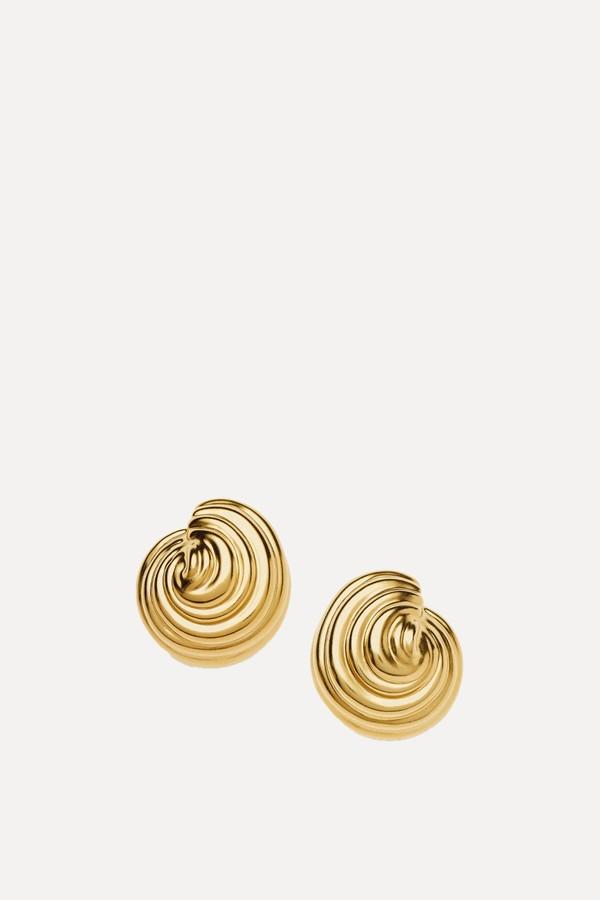 Spiral Dome Oversized Stud Earrings from Missoma