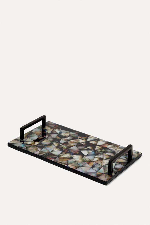 Tyler Brown Mother-Of-Pearl Effect Tray