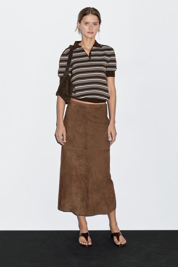 100% Cotton Polo Shirt With Striped Details from Massimo Dutti