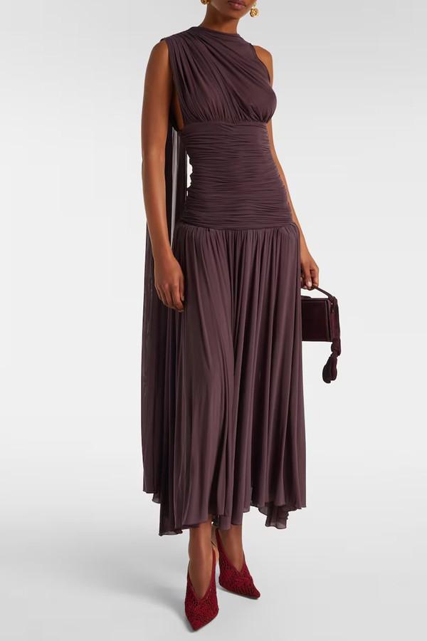Draped Sheer Midi Dress from Magda Butrym