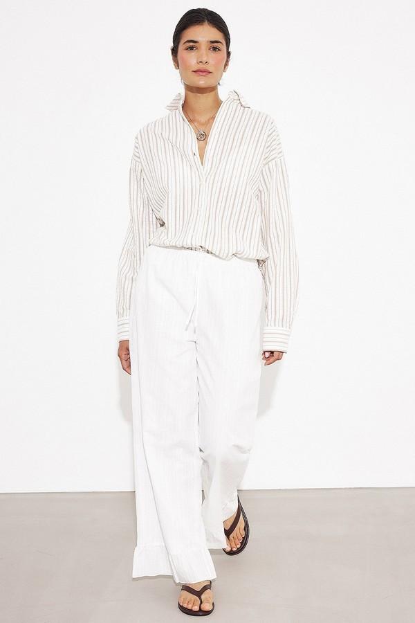 Cotton Straight Mid Waist Pants from NA-KD