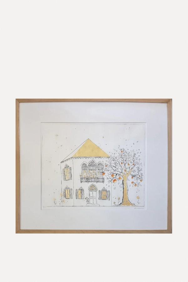 "L'Oranger De Beyroutht" Etching