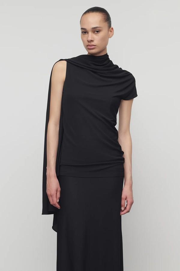Isadra Draped Jersey Top from The Row