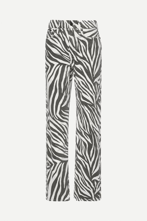 Good Icon Straight-Leg Stretch-Denim Blend Jeans from Good American 