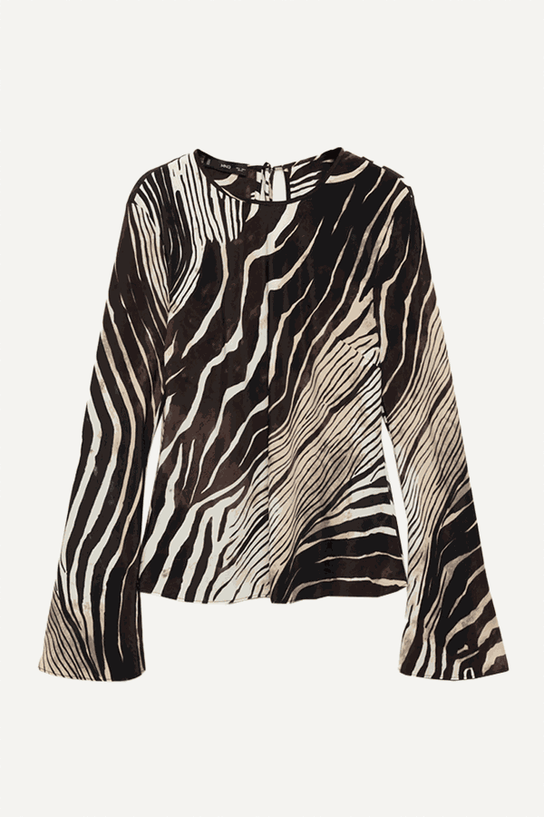 Zebra Print Blouse from Mango 