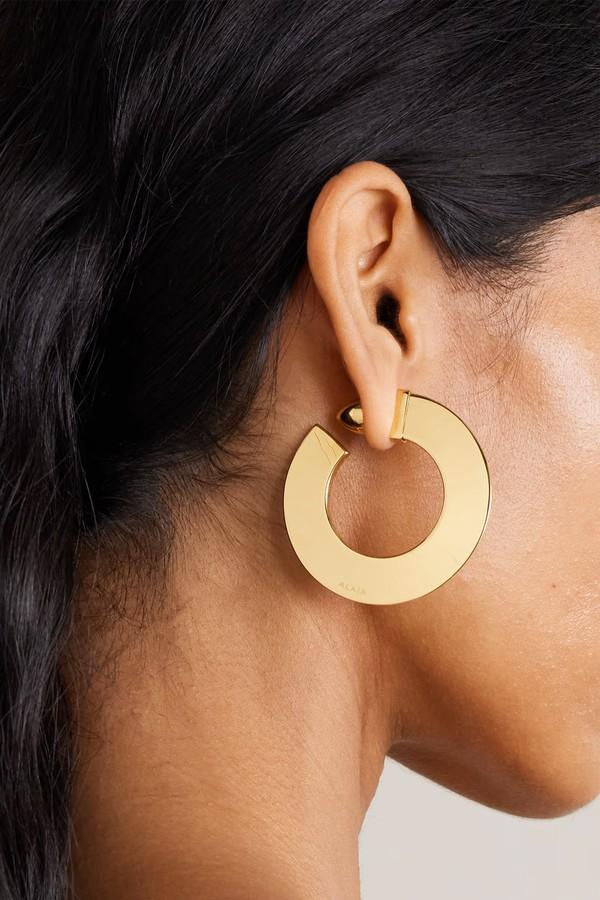 Gold-Tone Hoop Earrings from Alaïa