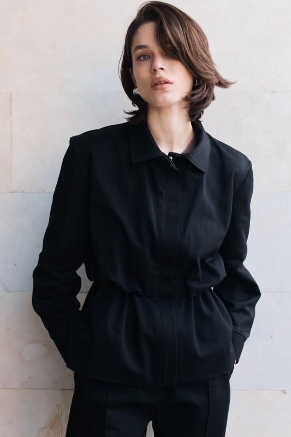 Barn Jacket With Drawstring