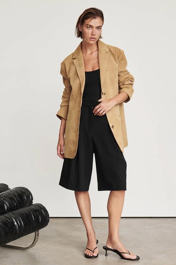 Oversized Suede Leather Jacket from Dissh