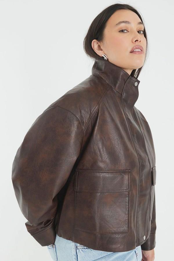 Funnel Neck Bomber Jacket from River Island