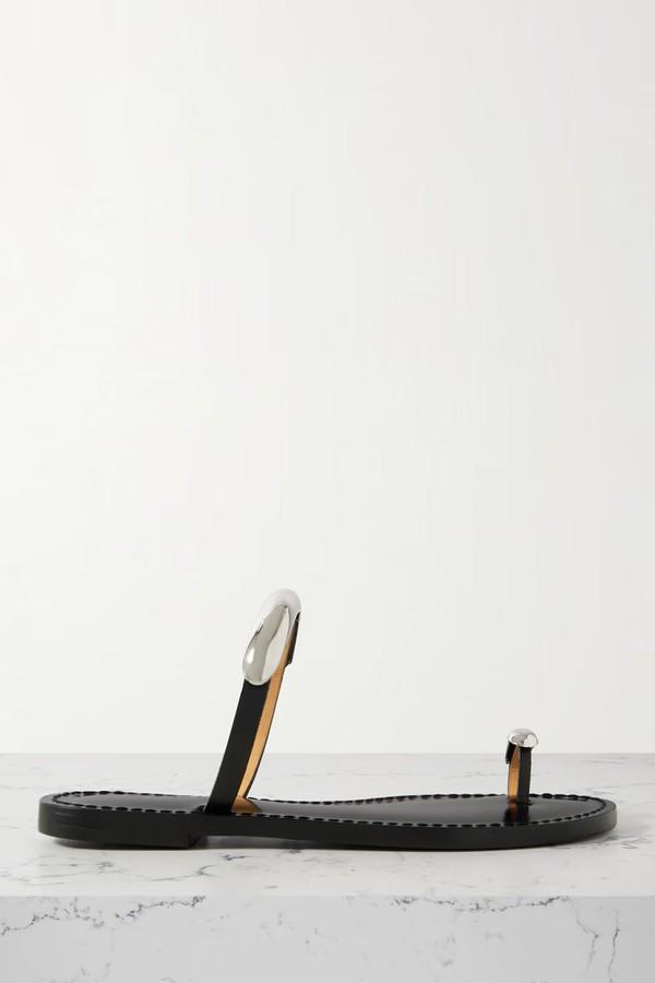 The Samburu Embellished Leather Sandals from Amanu