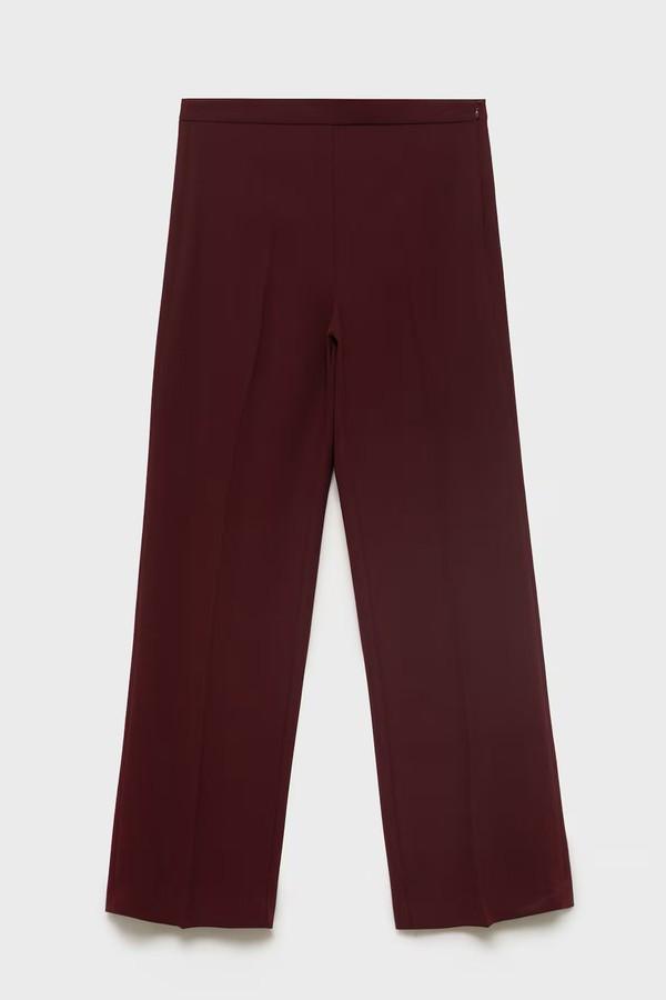 Straight Mid-Rise Suit Trousers from Mango