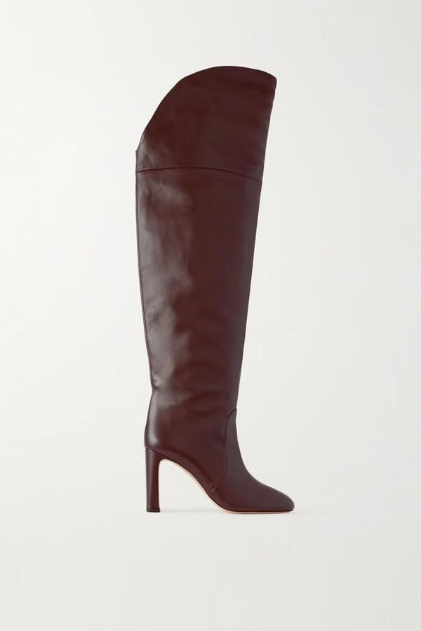 Babette Tubo Leather Over-The-Knee Boots from Stuart Weitzman