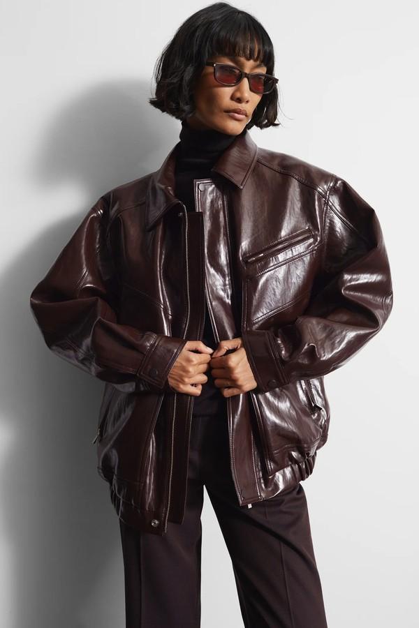 Risner Faux Leather Jacket from The Frankie Shop