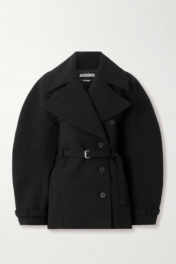 Belted Woven Coat from Jacquemus