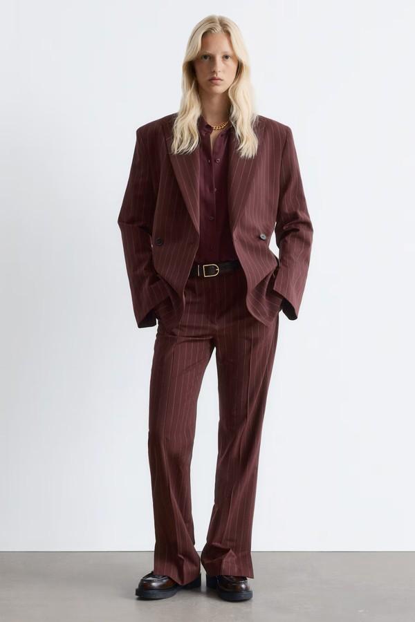 Double-Breasted Wool Blazer