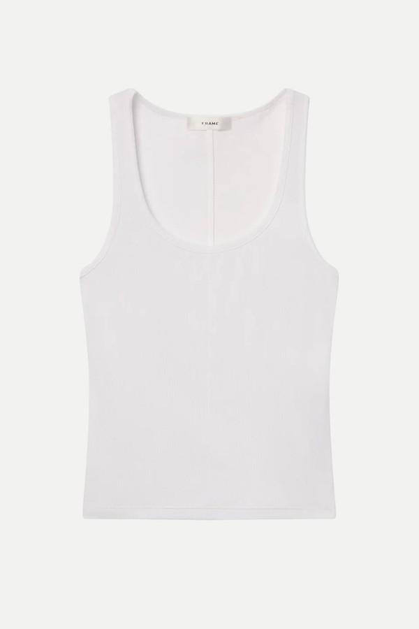 Rib Scoop Neck Tank from Frame
